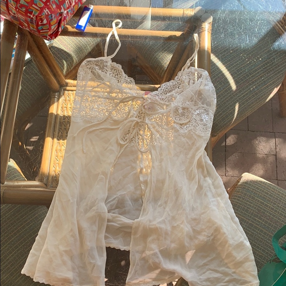 Victoria’s Secret white Babydoll lingerie small